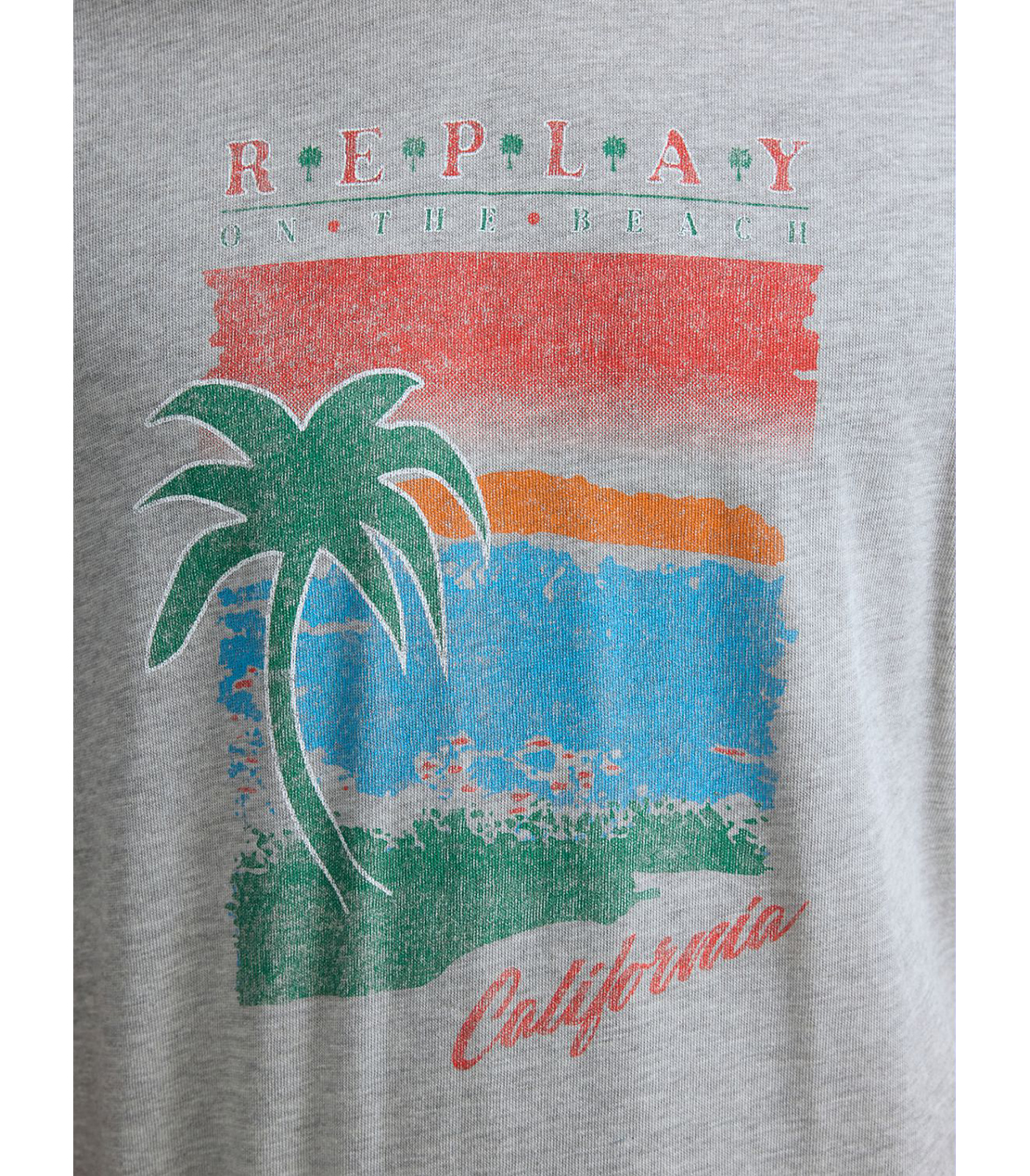 コットンジャージCALIFORNIA Tシャツ 詳細画像 グレーメランジ 7